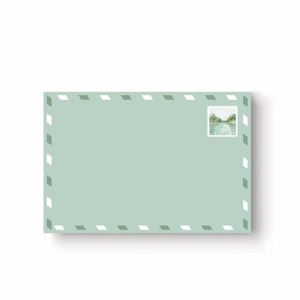 Green Austin Stamp Notepad