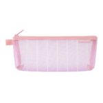 Striped Purple Mesh Pen Case