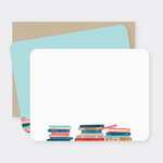Stacked Books Notecard Set