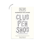 Club Pen Snob Clear Vinyl Sticker