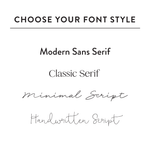 Custom Stationery: Minimal Initials