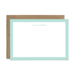 Custom Stationery: Classic Border - 14 Color Options