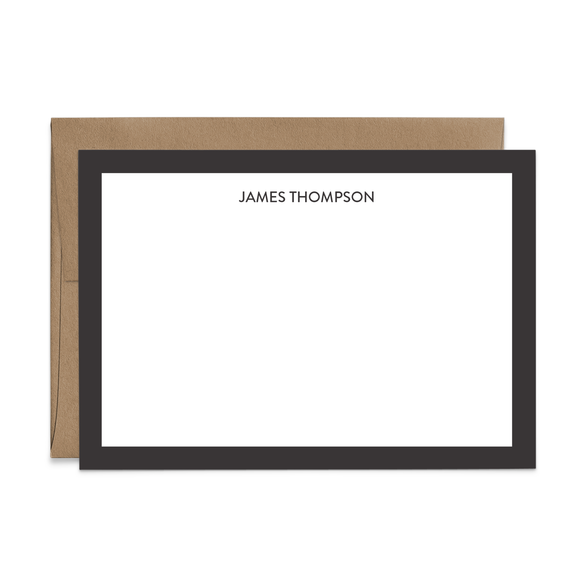 Custom Stationery: Classic Border - 14 Color Options