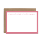 Custom Stationery: Classic Border - 14 Color Options