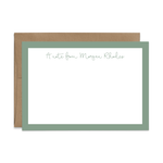 Custom Stationery: Classic Border - 14 Color Options