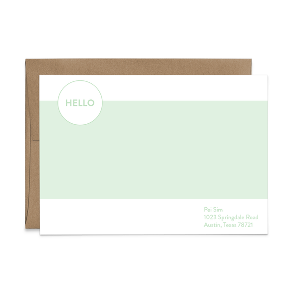 Custom Stationery: Color Block
