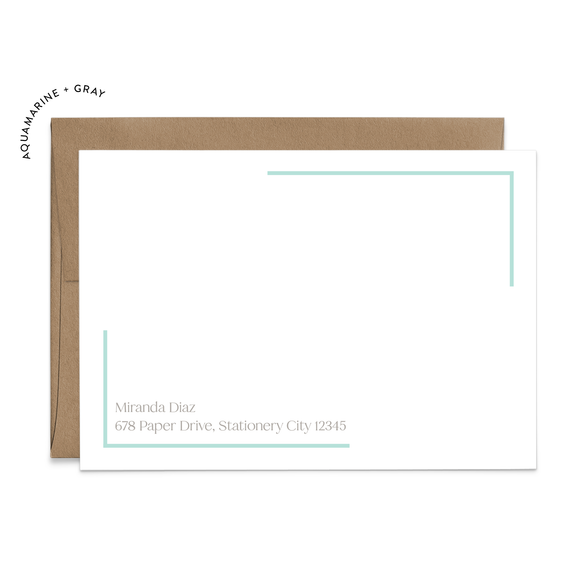 Custom Stationery: Colorful Corners