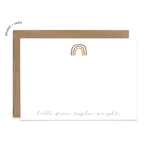 Custom Stationery: Rainbow - 3 Color Palette Options