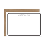 Custom Stationery: Minimal Retro - 14 Color Options