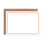 Custom Stationery: Minimal Retro - 14 Color Options