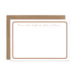 Custom Stationery: Minimal Retro - 14 Color Options