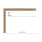 Custom Stationery: Modern Telegram - 14 Color Options