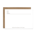 Custom Stationery: Modern Telegram - 14 Color Options