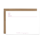 Custom Stationery: Modern Telegram - 14 Color Options