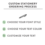 Custom Stationery: Minimal Initials