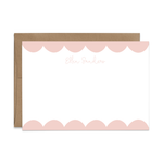 Custom Stationery: Scallop Border - 14 Color Options