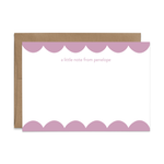 Custom Stationery: Scallop Border - 14 Color Options