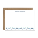 Custom Stationery: Waves - 3 Color Palette Options