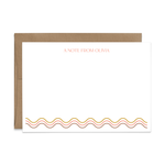 Custom Stationery: Waves - 3 Color Palette Options