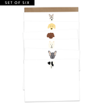 Dogs Flat Notecard Set I