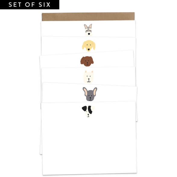 Dogs Flat Notecard Set I