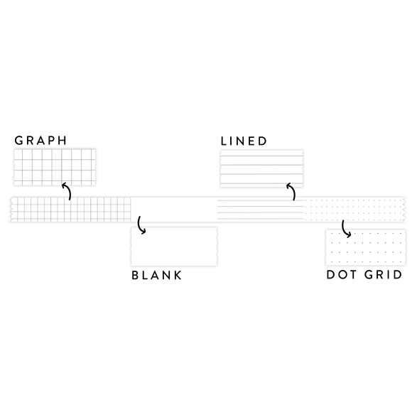 Planner Washi Tape: Grey - 25mm