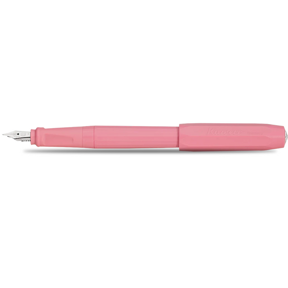 An image of a pink peony Kaweco Perkeo Fountain Pen with a silver nib