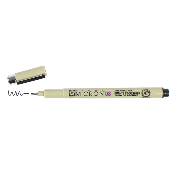 Micron 08 Pen (0.5mm) - 4 color options