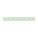 Mint Envelope Pattern Washi Tape - 15mm