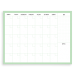 Mint Monthly Planner Deskpad