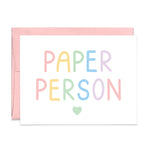 Paper Person Greeting Card