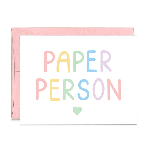 Paper Person Greeting Card
