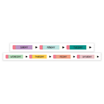 Colorful Pencil Days Washi Tape - 15mm
