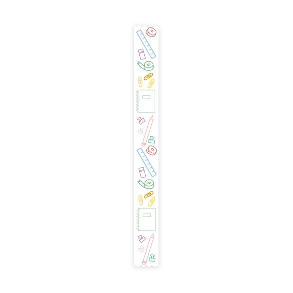 Rainbow Stationery Vertical Washi Tape - 15mm