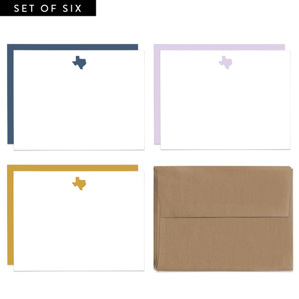 Texas Flat Notecard Set II