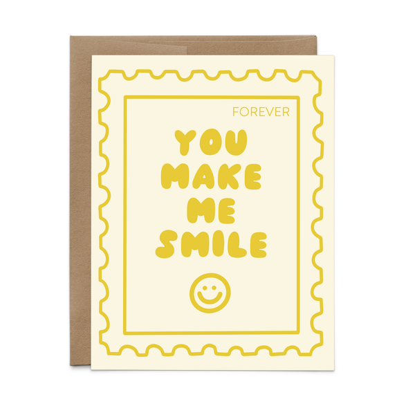 You Make Me Smile Stamp Card