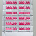 Analog Decorative Stamps: Neon Pink