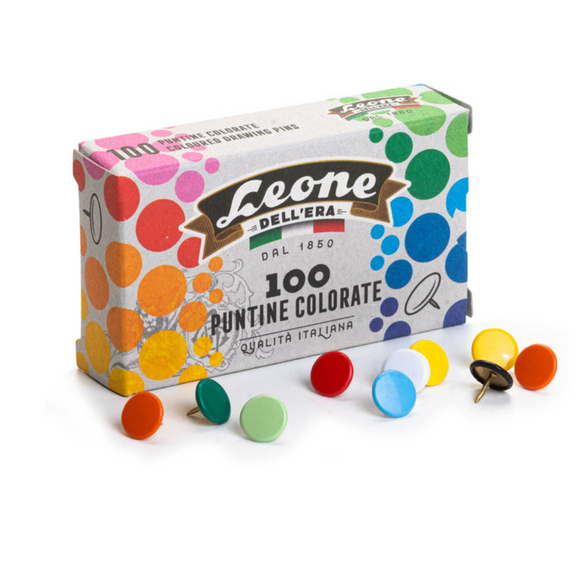 Colorful Push Pins - Set of 100