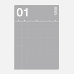 Grey Scale Spectrum Wall Planner + Calendar