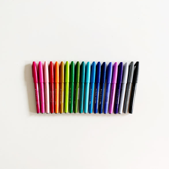 Pentel Sign Brush Pen - 20 color options