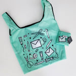 P+CP Mint Stationery Doodles Reusable Nylon Tote