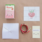 Kawaii Strawberry Mini Cross Stitch Kit