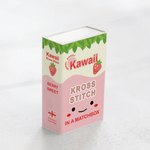Kawaii Strawberry Mini Cross Stitch Kit