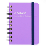 Mini Graph Rollbahn Notebook: Purple