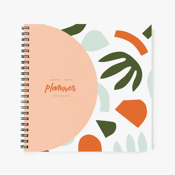 Undated Planner: Abstract Colorful Shapes
