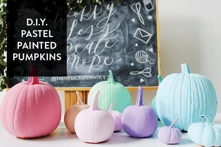 D.I.Y. Painted Pastel Pumpkins