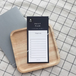 White Daily Plan Notepad