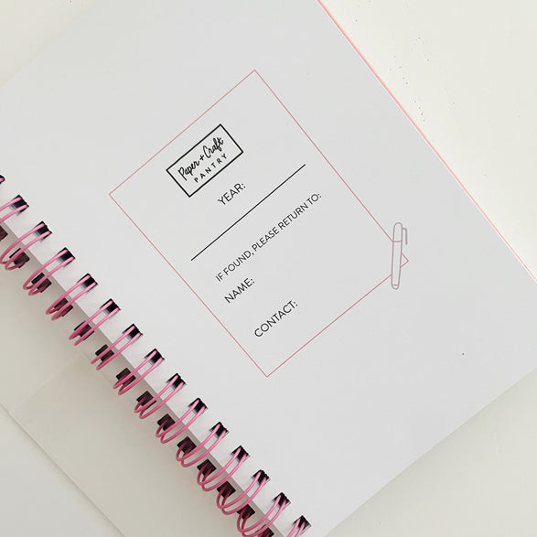 Cute Bow Undated Weekly Planner