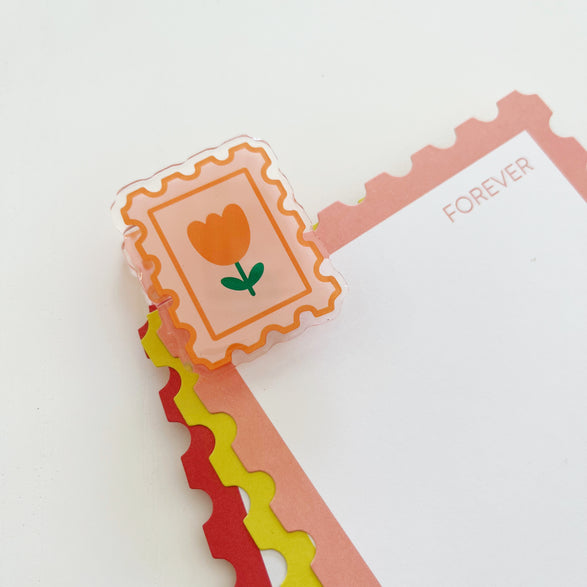 Tulip Stamp Acrylic Clip