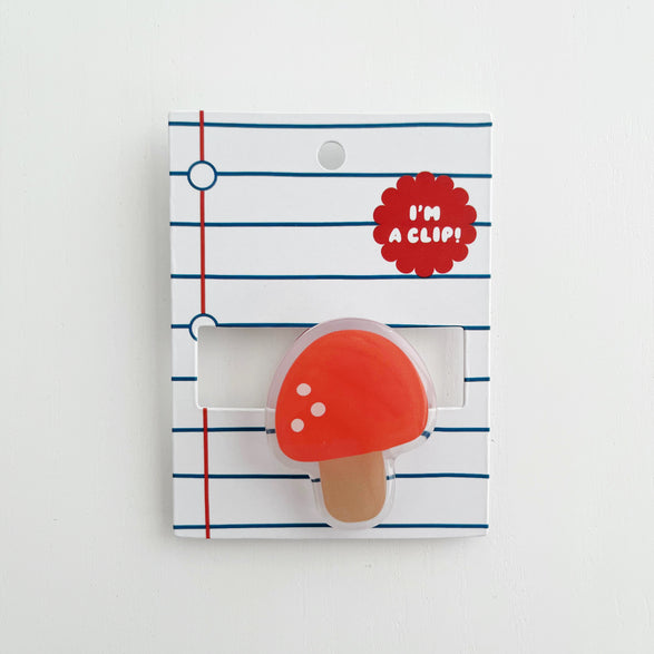 Mushroom Acrylic Clip